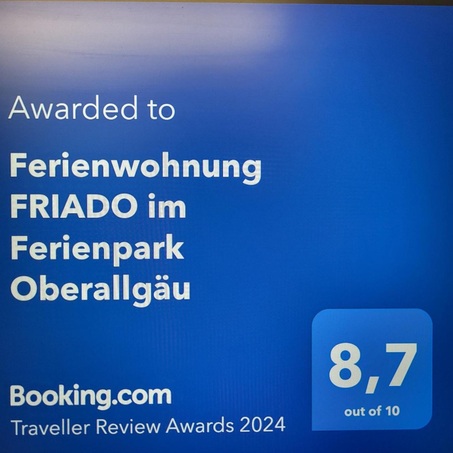 Fewo Friado Im Ferienpark Oa - Ohne Zusatzkosten Nach Anreise - Mit Hallenbad, W-Lan, Pkw-Garage, Kurtaxe Mit Allgaeu-Walser-Pass, Bett- Und Handtuch-Waesche Sowie End-Reinigung Missen-Wilhams Εξωτερικό φωτογραφία